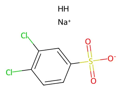 Sodium 3,4-dichlorobenzenesulphonate structure
