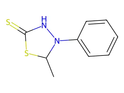5-Methyl-4-phenyl-1,3,4-thiadiazolidine-2-thione structure
