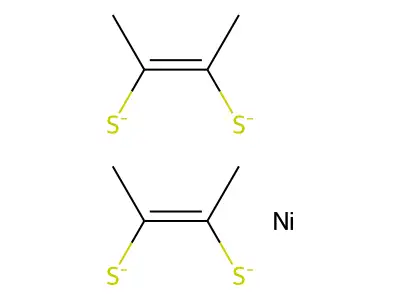 Nickel, bis[2-butene-2,3-dithiolato(2-)-kappaS,kappaS']-, (SP-4-1)- structure