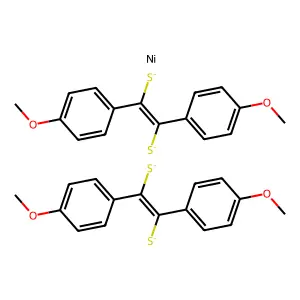 1,2-bis(4-methoxyphenyl)ethene-1,2-dithiolate;nickel structure