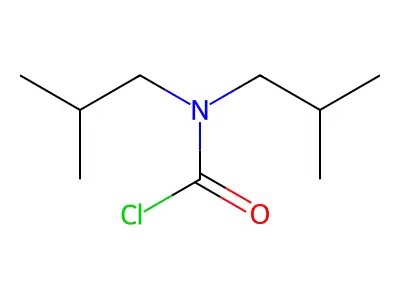 Diisobutylcarbamoyl chloride structure