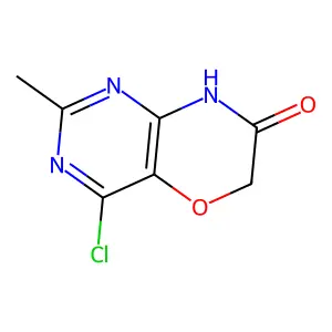 4-Chloro-2-methyl-8H-pyrimido[5,4-b][1,4]oxazin-7-one structure