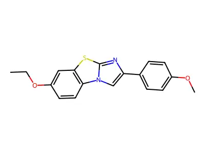 6-Ethoxy-2-(4-methoxyphenyl)imidazo[2,1-b][1,3]benzothiazole structure