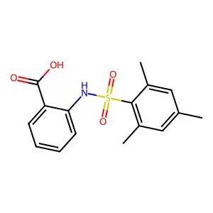 2-(2,4,6-Trimethylbenzenesulfonamido)benzoic acid structure