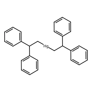 Bis(2,2-diphenylethyl)mercury structure