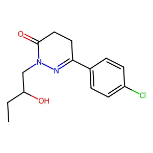 6-(p-Chlorophenyl)-2-(2'-hydroxybutyl)-4,5-dihydro-3-(2H)-pyridazinone structure