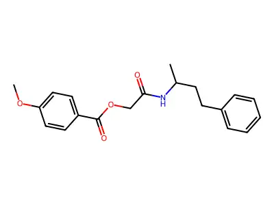 [2-Oxo-2-(4-phenylbutan-2-ylamino)ethyl] 4-methoxybenzoate structure