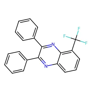2,3-Diphenyl-5-(trifluoromethyl)quinoxaline structure