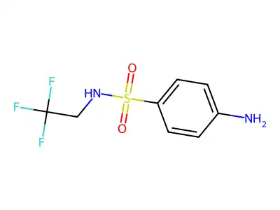 4-amino-N-(2,2,2-trifluoroethyl)benzene-1-sulfonamide structure