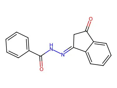 N'-(3-oxo-2,3-dihydro-1H-inden-1-ylidene)benzohydrazide structure