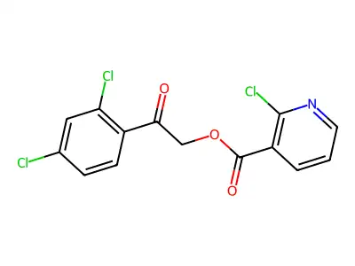 [2-(2,4-Dichlorophenyl)-2-oxoethyl] 2-chloropyridine-3-carboxylate structure
