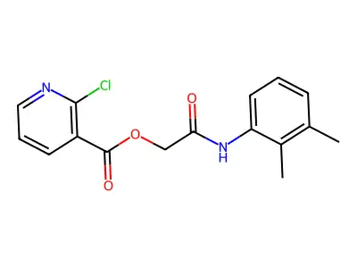 [(2,3-Dimethylphenyl)carbamoyl]methyl 2-chloropyridine-3-carboxylate structure