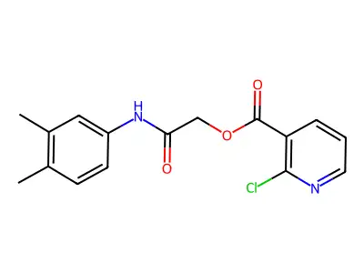 [(3,4-Dimethylphenyl)carbamoyl]methyl 2-chloropyridine-3-carboxylate structure