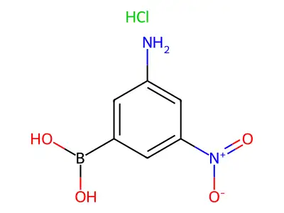 (3-Borono-5-nitrophenyl)azanium;chloride structure