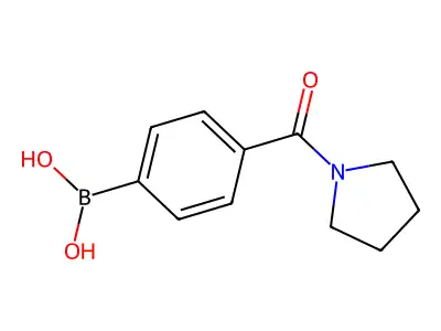 (4-(吡咯烷-1-羰基)苯基)硼酸 structure