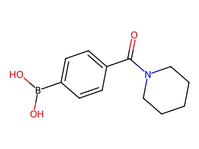 4-(Piperidine-1-carbonyl)phenylboronic acid structure