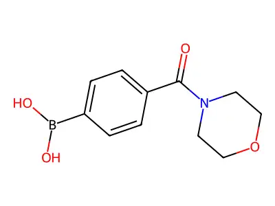 [4-(Morpholine-4-carbonyl)phenyl]boronic acid structure