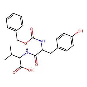 N-[(Benzyloxy)carbonyl]tyrosylvaline structure