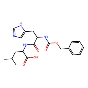 N-[(Benzyloxy)carbonyl]histidylleucine structure