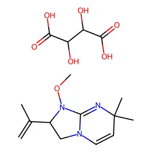 Pyridinium, 1,1'-(oxydimethylene)bis(3-carbamoyl-, dichloride structure