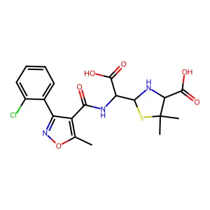 Cloxacillin (Open Form) structure
