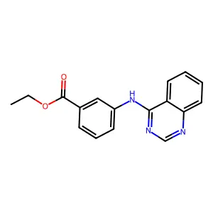 Ethyl 3-(quinazolin-4-ylamino)benzoate structure