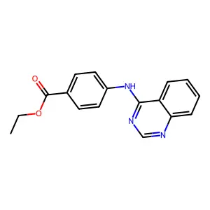 Ethyl 4-(quinazolin-4-ylamino)benzoate structure