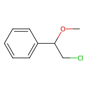 (2-Chloro-1-methoxyethyl)benzene structure