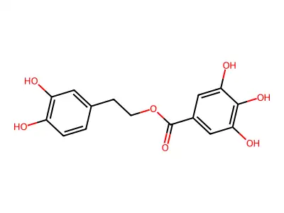 2-(3,4-Dihydroxyphenyl)ethyl 3,4,5-trihydroxybenzoate structure