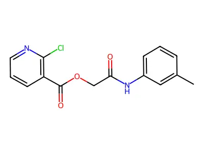 [(3-Methylphenyl)carbamoyl]methyl 2-chloropyridine-3-carboxylate structure