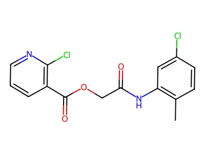 [(5-Chloro-2-methylphenyl)carbamoyl]methyl 2-chloropyridine-3-carboxylate structure