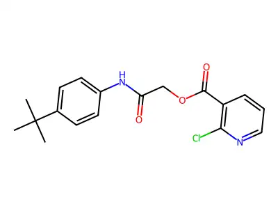 [(4-Tert-butylphenyl)carbamoyl]methyl 2-chloropyridine-3-carboxylate structure