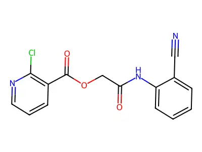 [(2-Cyanophenyl)carbamoyl]methyl 2-chloropyridine-3-carboxylate structure
