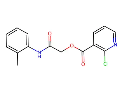 [(2-Methylphenyl)carbamoyl]methyl 2-chloropyridine-3-carboxylate structure