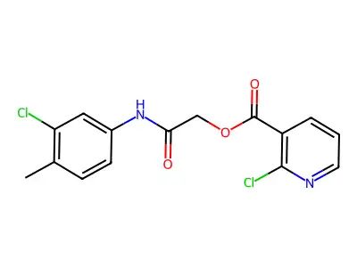 [(3-Chloro-4-methylphenyl)carbamoyl]methyl 2-chloropyridine-3-carboxylate structure
