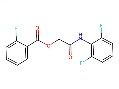 [(2,6-Difluorophenyl)carbamoyl]methyl 2-fluorobenzoate structure