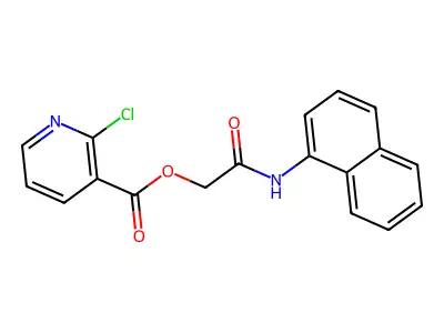 [(Naphthalen-1-yl)carbamoyl]methyl 2-chloropyridine-3-carboxylate structure