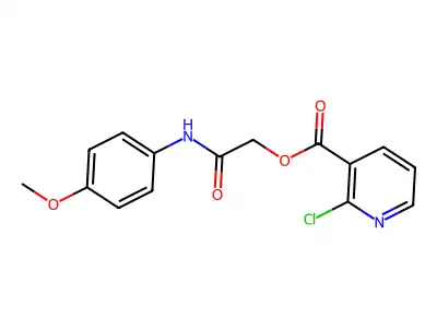[(4-Methoxyphenyl)carbamoyl]methyl 2-chloropyridine-3-carboxylate structure