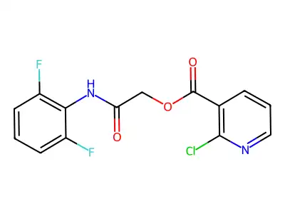 [(2,6-Difluorophenyl)carbamoyl]methyl 2-chloropyridine-3-carboxylate structure