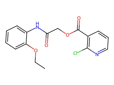 [(2-Ethoxyphenyl)carbamoyl]methyl 2-chloropyridine-3-carboxylate structure