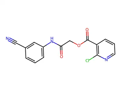 [(3-Cyanophenyl)carbamoyl]methyl 2-chloropyridine-3-carboxylate structure