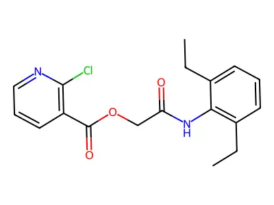 [(2,6-Diethylphenyl)carbamoyl]methyl 2-chloropyridine-3-carboxylate structure