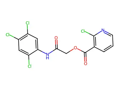 [(2,4,5-Trichlorophenyl)carbamoyl]methyl 2-chloropyridine-3-carboxylate structure