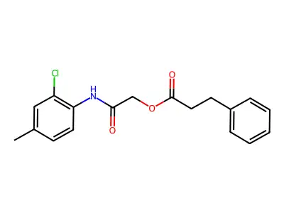 [2-(2-Chloro-4-methylanilino)-2-oxoethyl] 3-phenylpropanoate structure