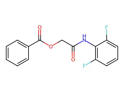 [(2,6-Difluorophenyl)carbamoyl]methyl benzoate structure