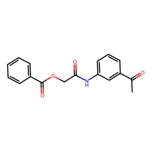 2-(3-Acetylanilino)-2-oxoethyl benzoate structure