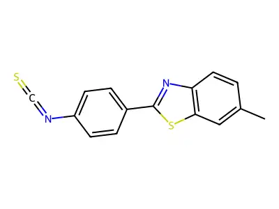 2-(4-Isothiocyanatophenyl)-6-methyl-1,3-benzothiazole structure