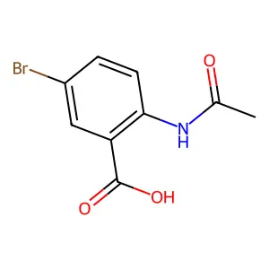 2-Acetamido-5-bromobenzoic Acid structure