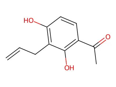1-(3-Allyl-2,4-dihydroxyphenyl)ethanone structure