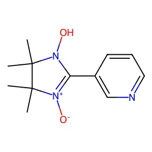 3-(1-Hydroxy-4,4,5,5-tetramethyl-3-oxidoimidazol-3-ium-2-yl)pyridine structure